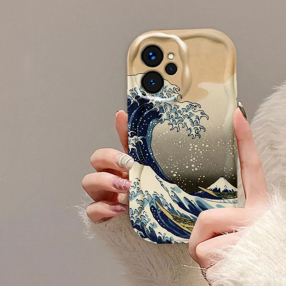 Чехол для телефона в японском стиле с рисунком дракона OPPO REALME V13 12 C12 11 C11 10 8 7 7I 6 6I 5