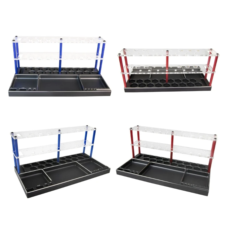 

Sturdy Model Car Repairing Tool Holder Screwdriver Rack Tray Metal Storage Shelf