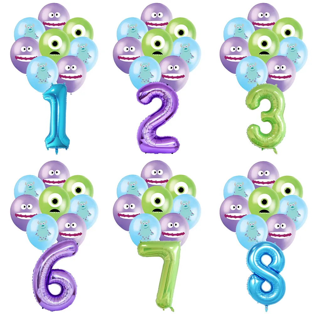 Университет монстров Корпорация украшение для дня рождения номер алюминиевый