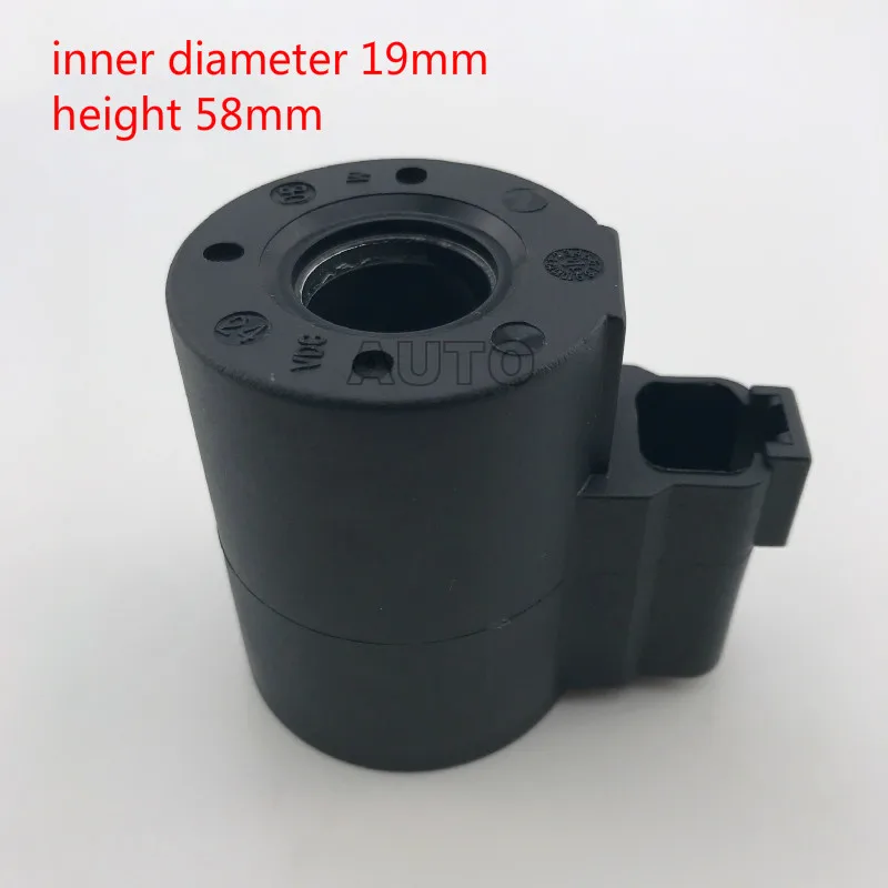 

Катушка электромагнитного клапана, внутренний диаметр 19 мм, высота 58 мм, напряжение 12 В постоянного тока 24 В постоянного тока, высокомощная катушка для строительной техники