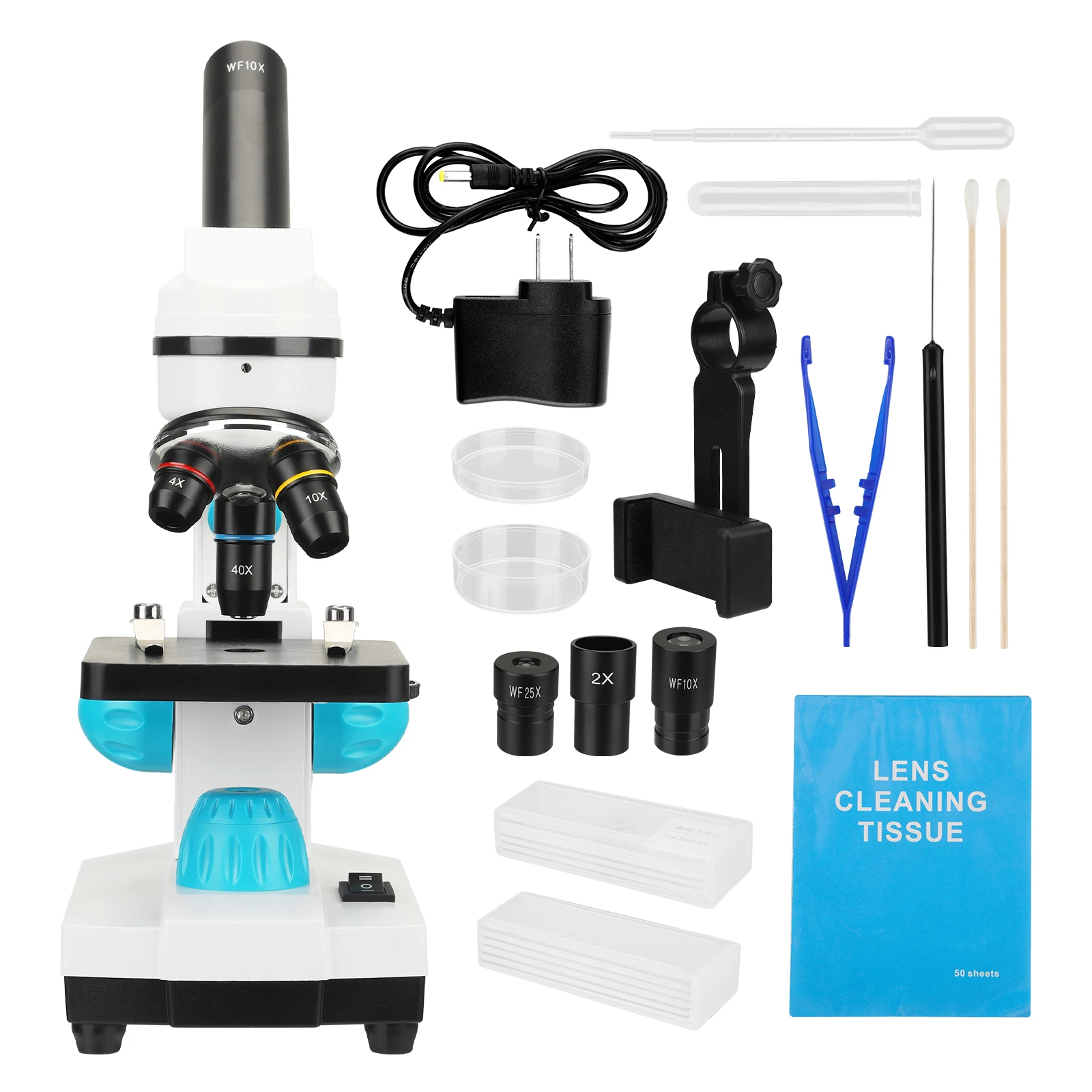 

Microscope for Kids Students 100-2000x Magnification Strong Biological Educational Microscope School Laboratory Supply