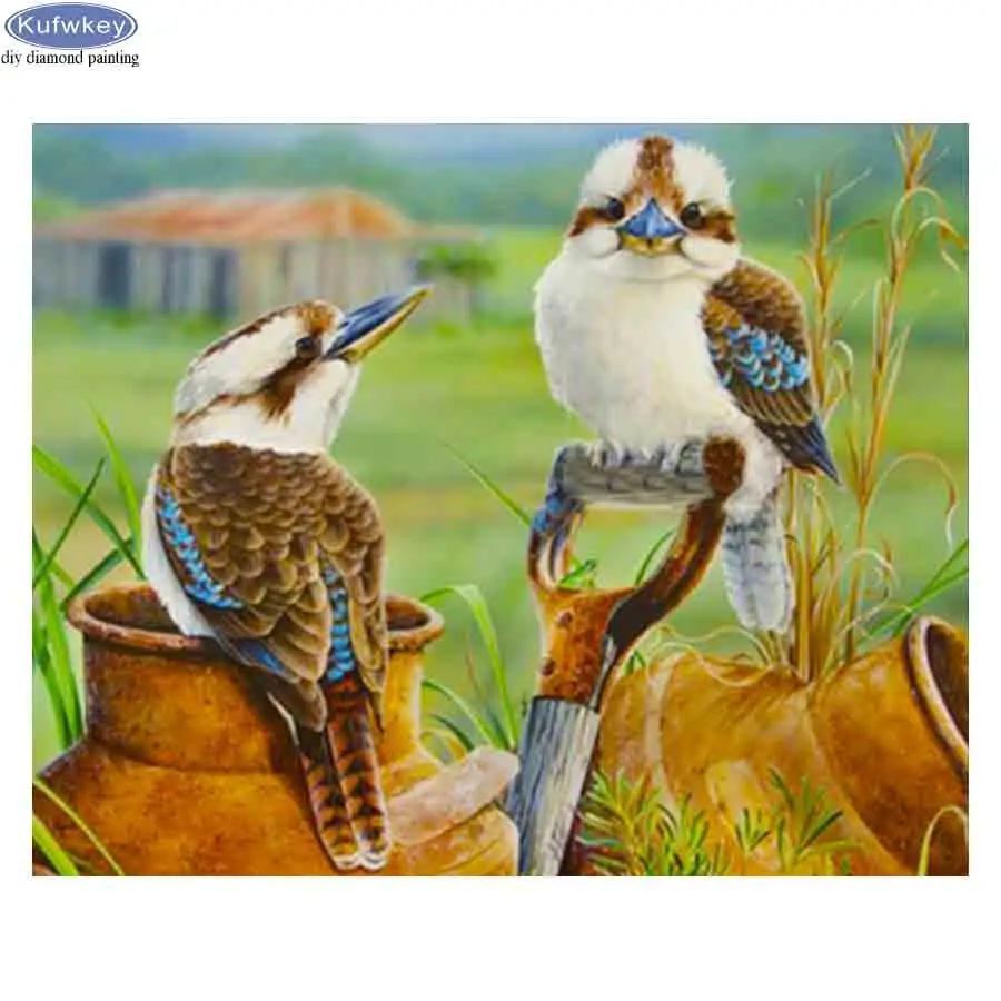 Алмазная 5D картина «сделай сам», Kookaburra, рисунок, пейзаж, полная Алмазная вышивка, картины из искусственных птиц, вышивка крестиком, Декор