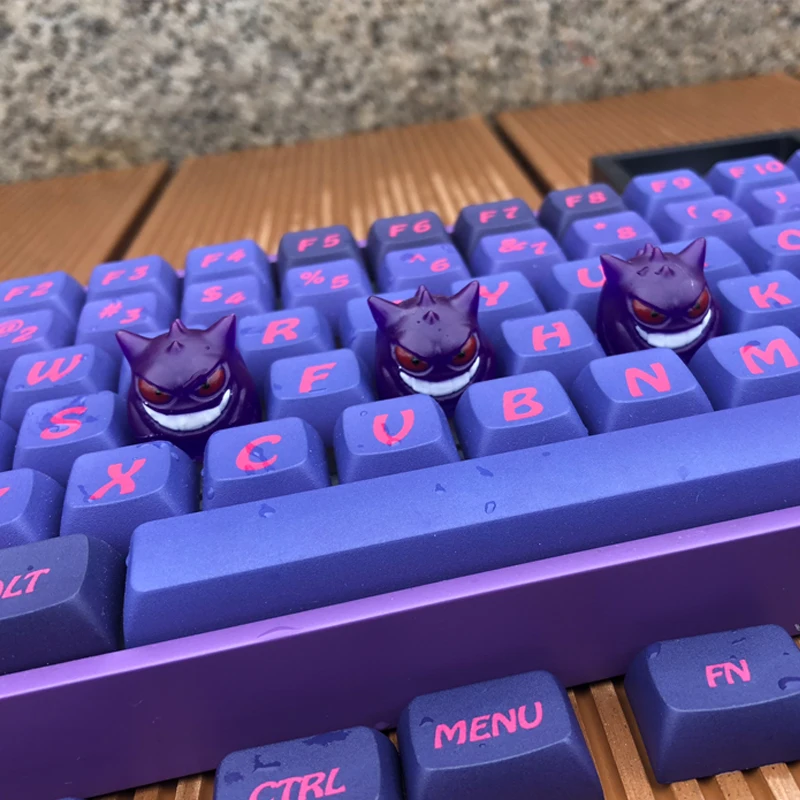 

Cartoon Pokémon Keycap PBT Sublimation Anime Gengar Keyboard Replacement Key XDA Height 68/84/9675 Small Full Set of Gifts