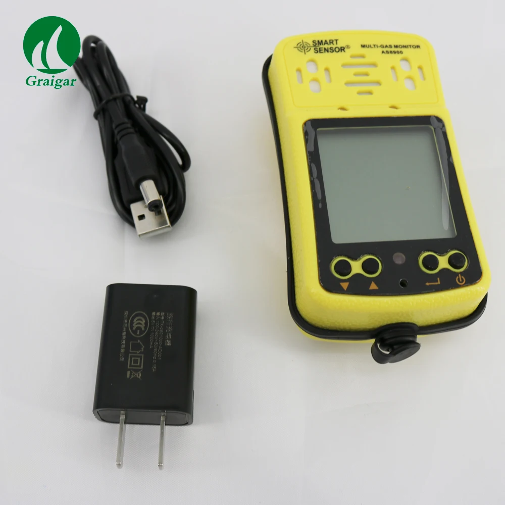Смарт-Датчик AS8900 портативный мульти-детектор газа 4 в 1 детектор O2 гидротион H2S CO2