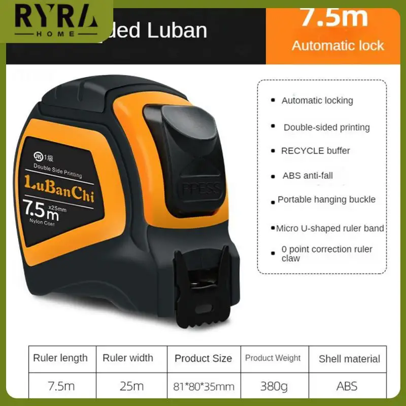 

Woodworking Tape Measure High Accuracy Meter Ruler Waterproof Wear-resistant Lu Ban Ruler Measuring Tool Length Household