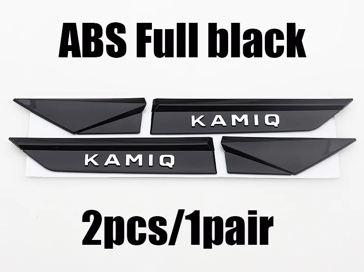 2pcs/1pair ABS Car Fender side sticker Rear Bumper tail door trunk car rear Emblem styling Accessories For Skoda |