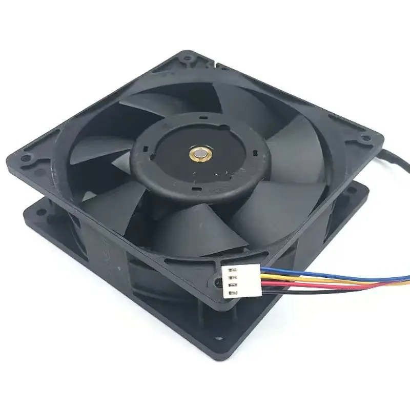 Фото Оригинальный вентилятор Delta 120 мм PFC1212DE для Ant GPU Miner, мощный охлаждающий вентилятор 120*120*38 мм, 12 В, PWM, 4-контактный, 250 CFM, 7000 об/мин, 66,5 дБА №4