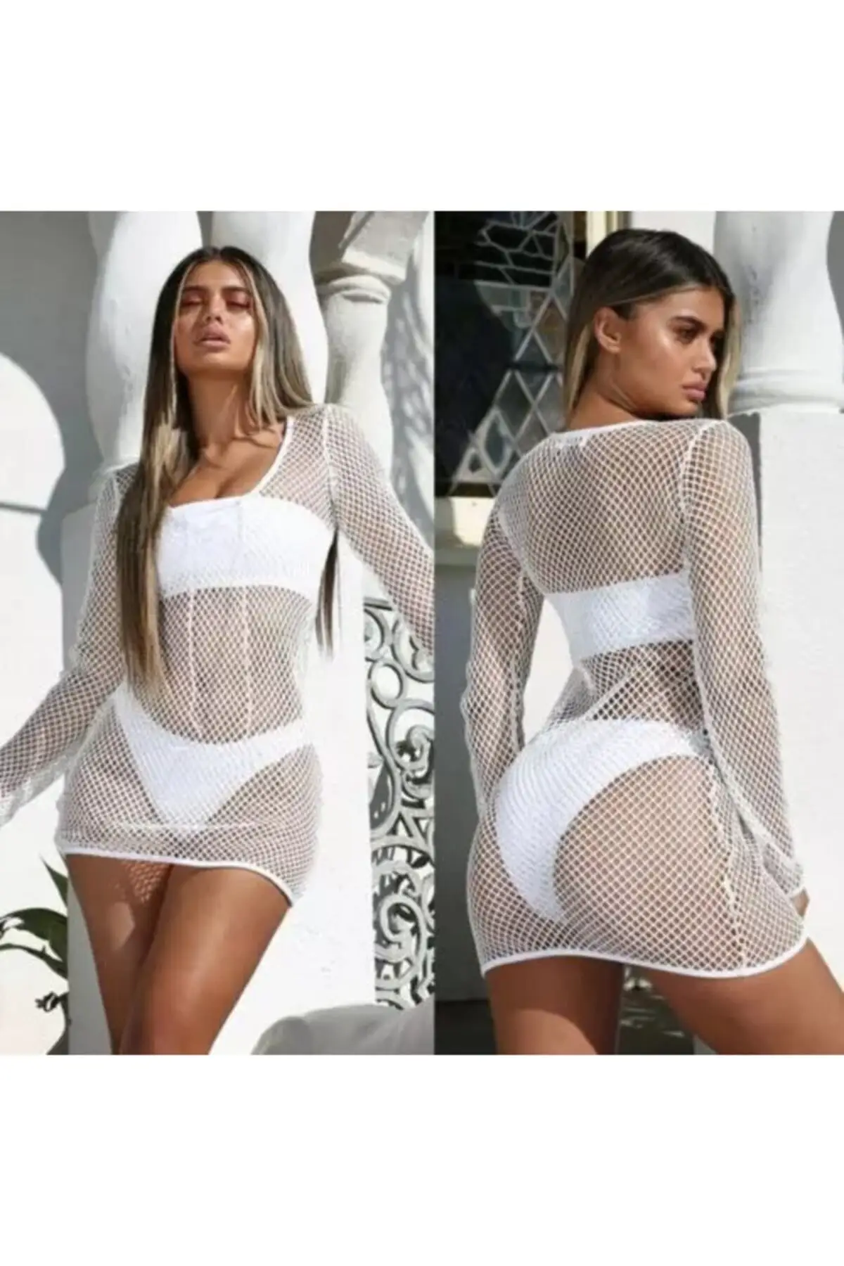 

Women's Pareo New Season Swimwear Cover Up Dress Sexy Tunic Suit Beachwear Female Beach Bikini Cover Loose Mini Dress