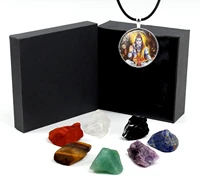 siva pendant reiki healing crystal chakra stones natural rough raw stone for crystal healing kits