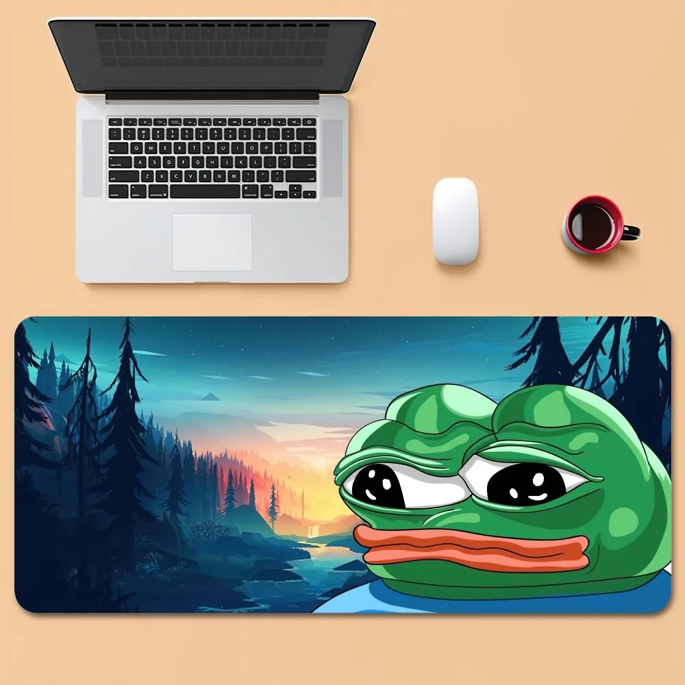 Мультяшный P-Pepe Забавный F-Frog грустный коврик для мыши офиса большой маленький