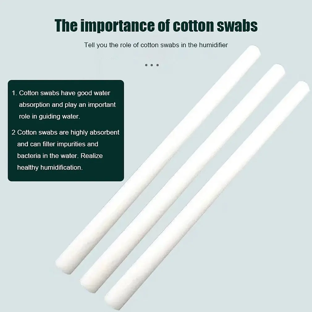 

10/20pcs Air Humidifier Aroma Diffuser Filters Mist Maker Replace Parts Cotton Swabs Air Humidifiers Spare Filter