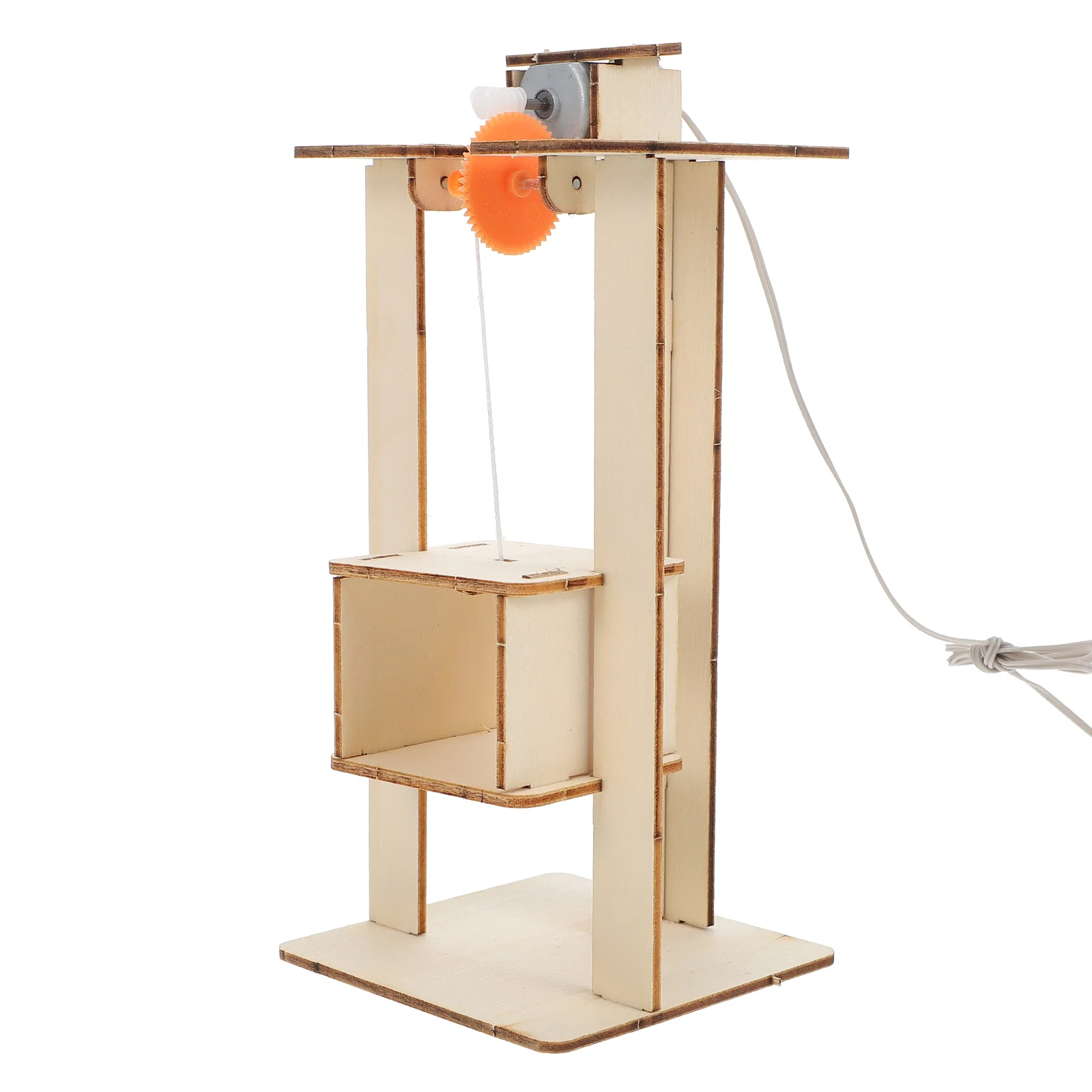 

Elevator Toy Model Toys Kit Kits Stem Kids Diy Building Woodenscience Educational Lift Puzzle 3D Models Physical Learning