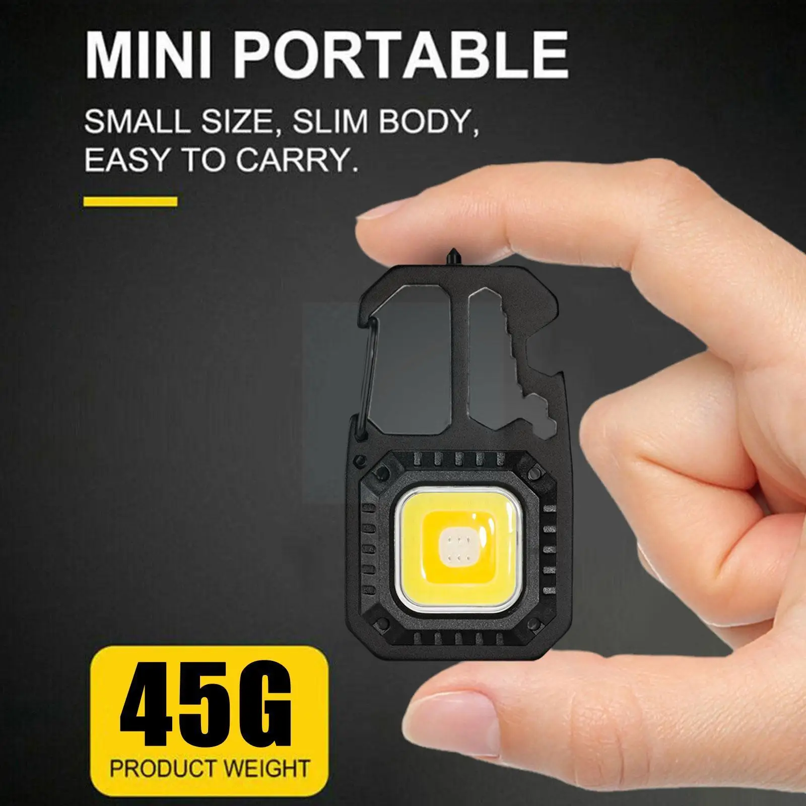 

Mini LED Flashlight Portable USB Rechargeable Camping Light Multifunctional Screw Wrench For Outdoor Sport I3F5