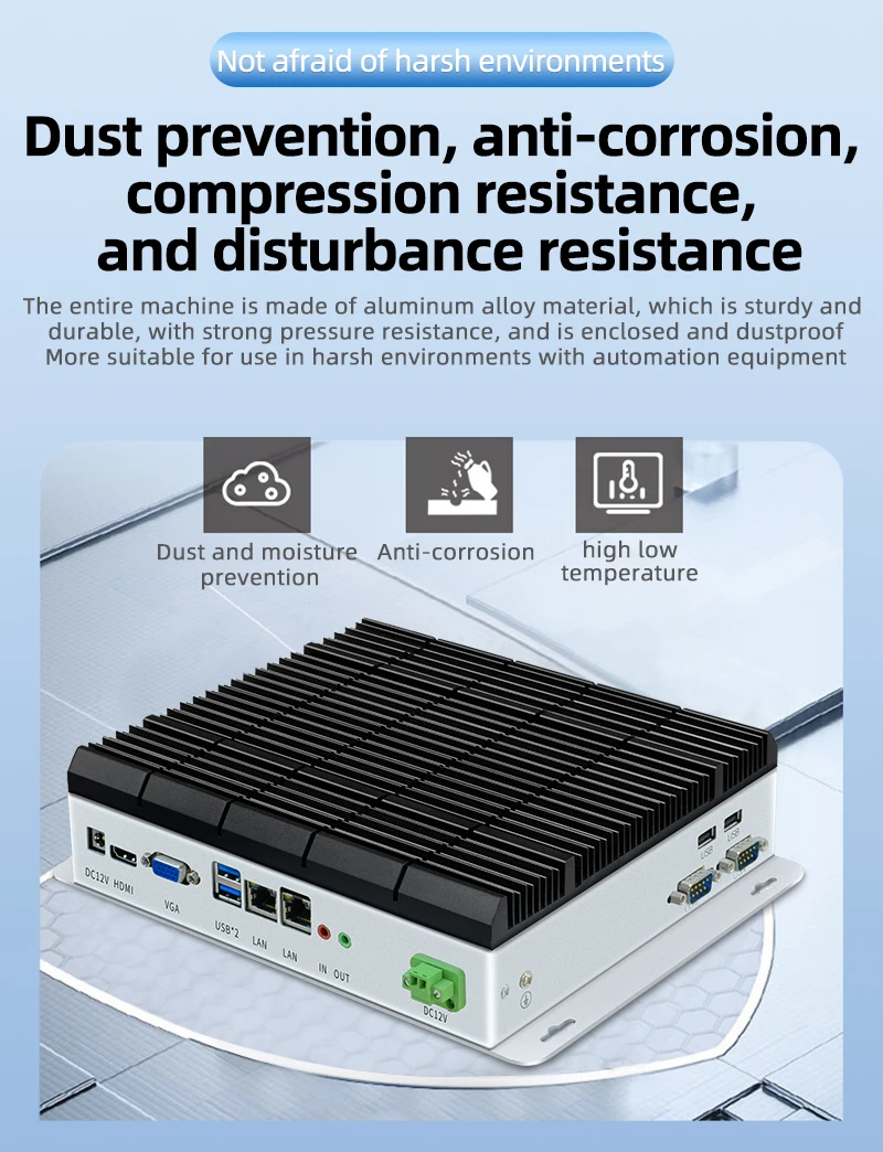 Горный компьютер промышленный ПК с умным покрытием безвентиляторный I 3 I5 i7 11Gen 4G