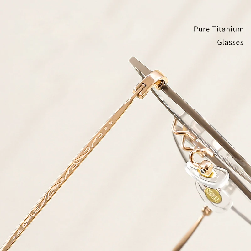 Модные Винтажные круглые очки ультратонкие титановые для близорукости