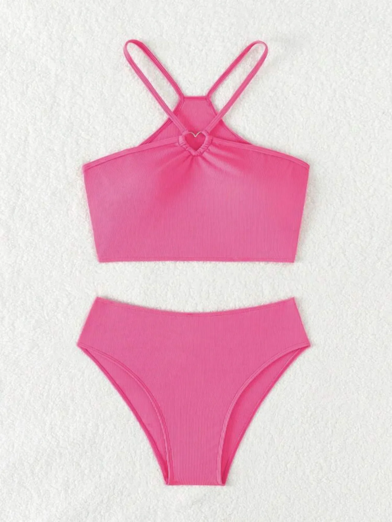 Сексуальные бикини 2025 женские купальники белого ярко-розового цвета с лямкой на