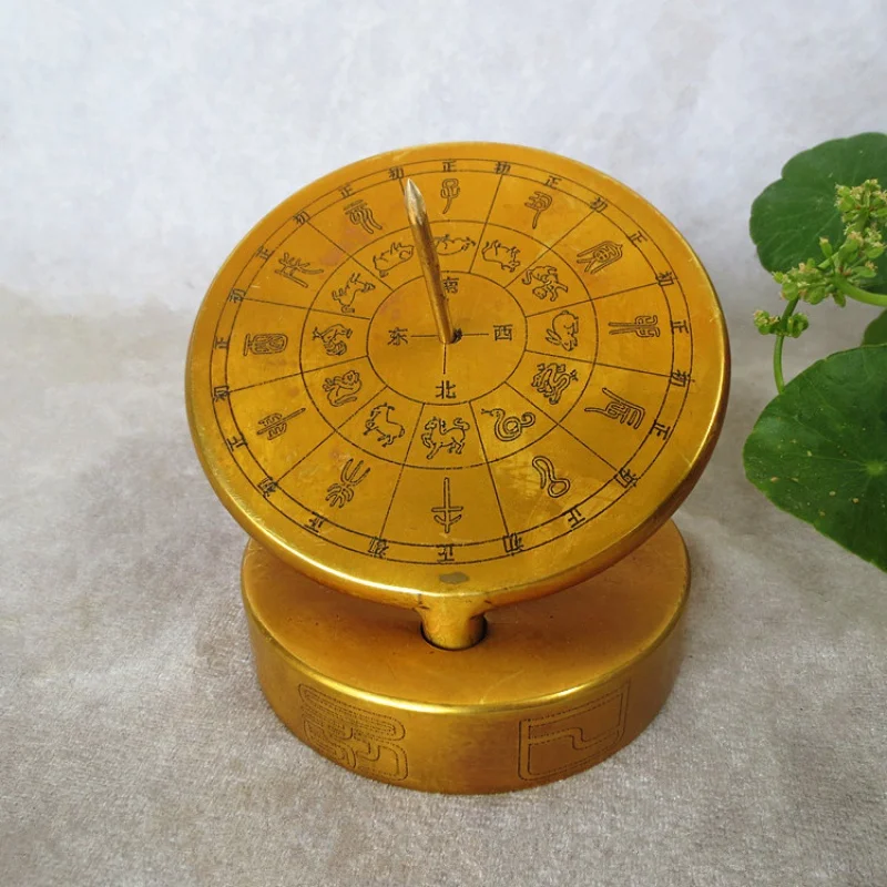

Pure light sundial sundial compass measuring height of the sun guide to ancient chronometer feng shui ornaments.