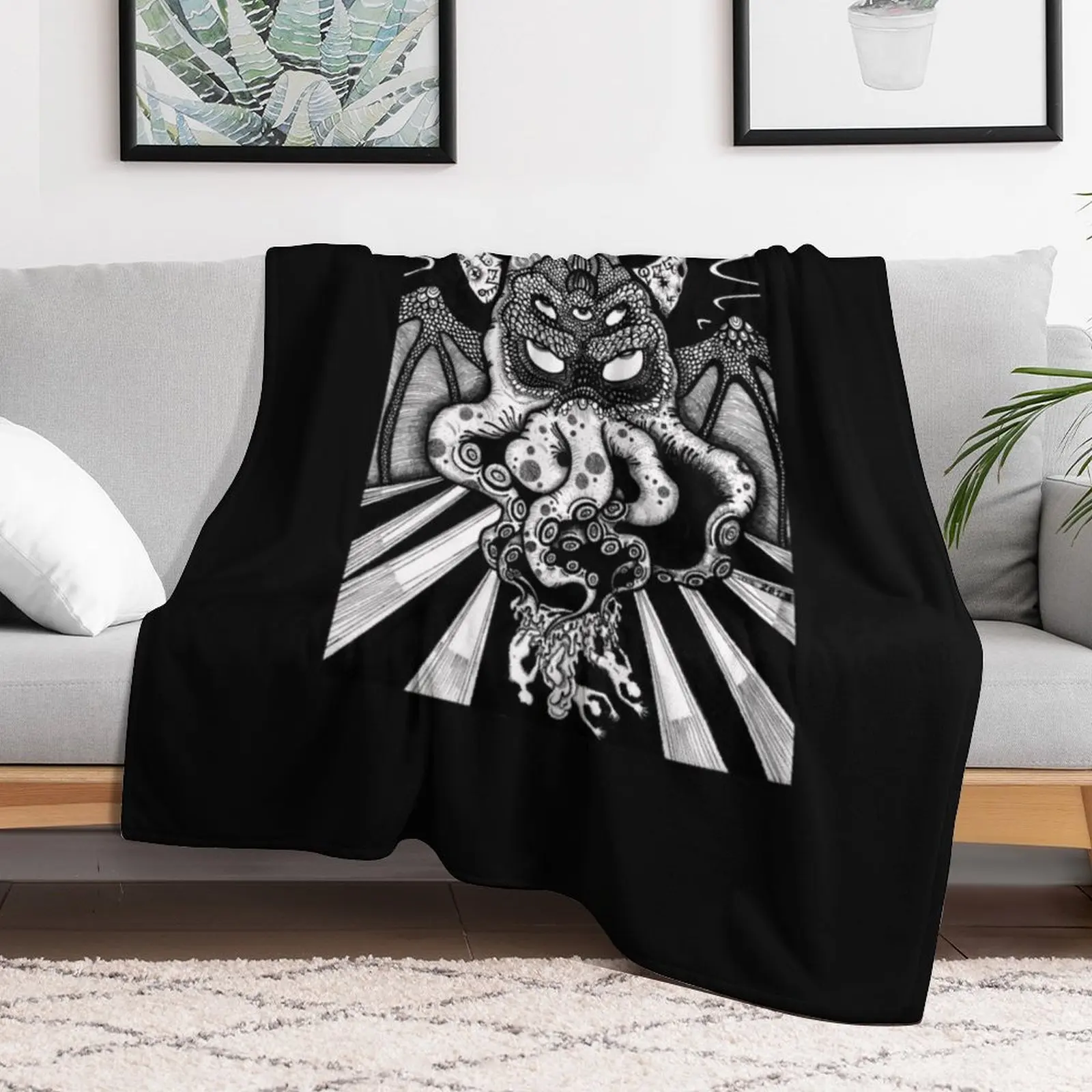 Тонкое пляжное одеяло Cthulhu fhtagn: he waits dream