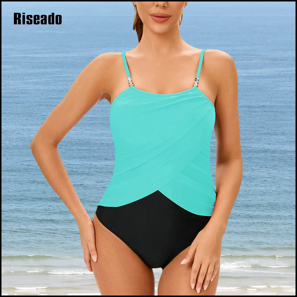 Женский купальник цельный купальный костюм с квадратным вырезом и контролем