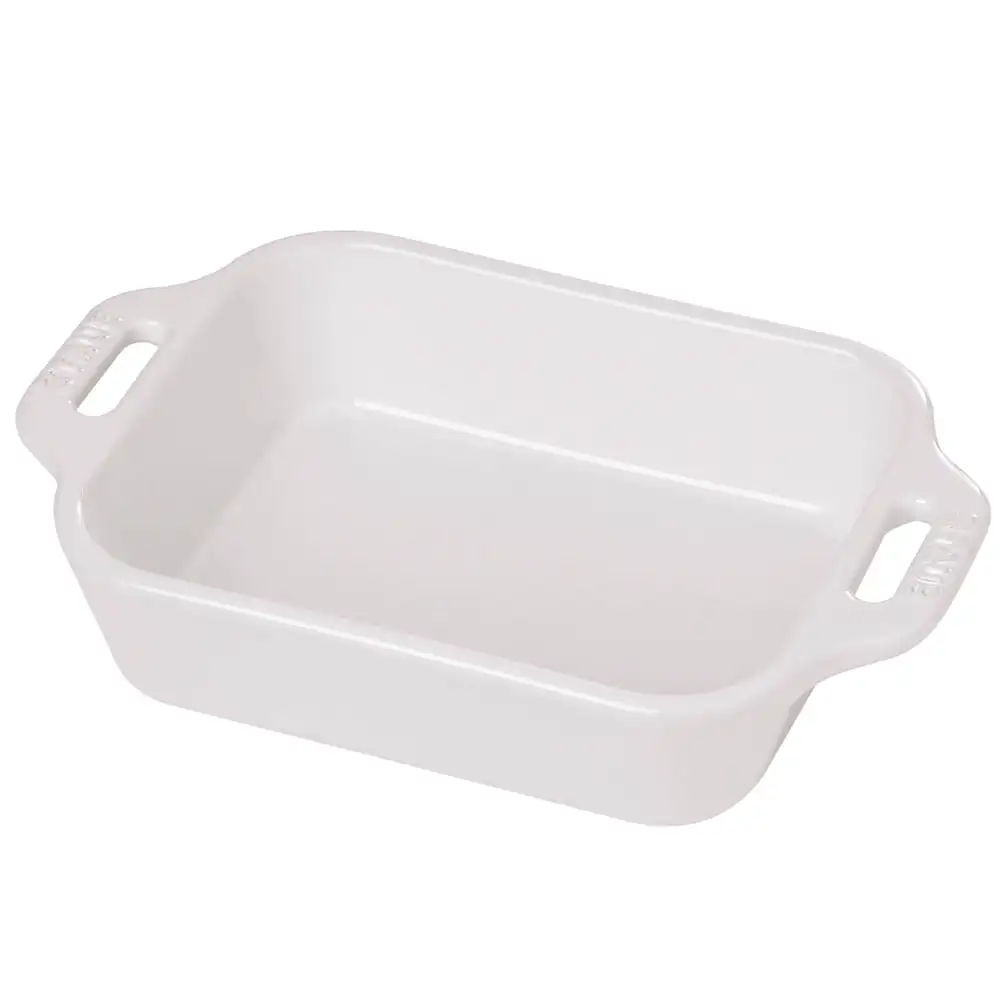 

Staub Ceramic 10,5 "x 7,5" прямоугольный для выпечки Посуда-белый