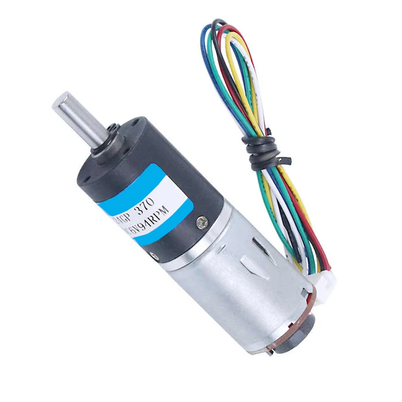Планетарный мотор-редуктор 24gp-370 DC6V12V24V с энкодером Холла двигателем регулируемой