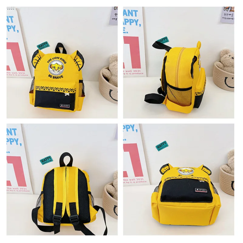 Disney Mini Backpack for Kids Kindergarten Small Schoolbag Children's Cartoon Lion King Baby Leisure Class Bag Free Shipping