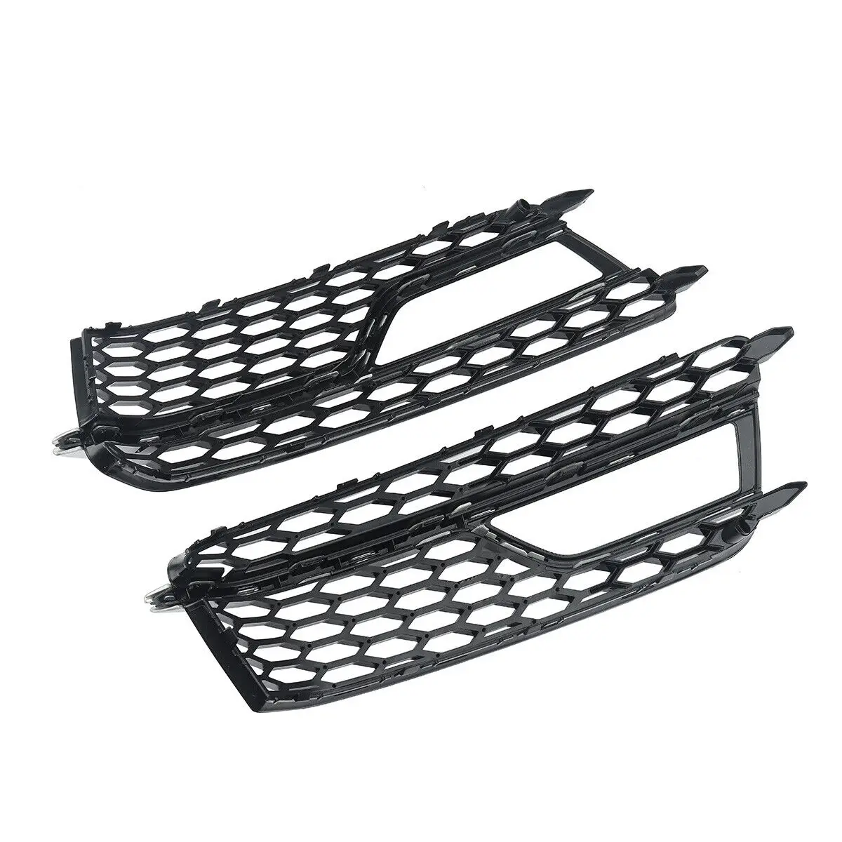 2 шт. хромированная + черная противотуманная решетка для Audi A5 S-Line S5 2013-2017