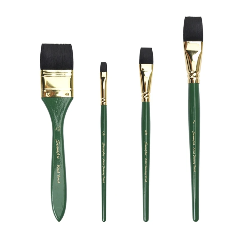 

Professional Watercolor Brush Set Nylon Paint Brushes for Acrylic,Oil,Watercolor