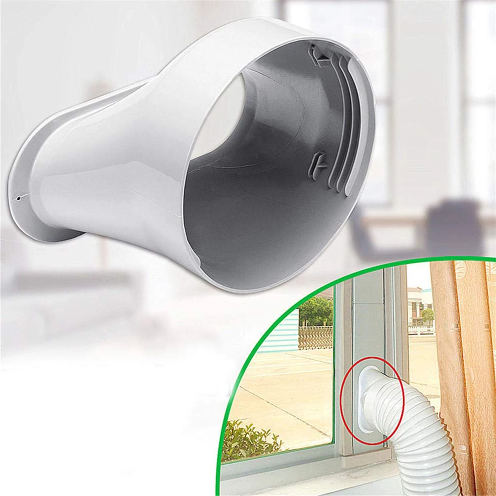 

Адаптер для окон 5/6 дюймов, сменный переходник для выхлопного шланга, портативное раздельное мобильное плоское отверстие для кондиционера