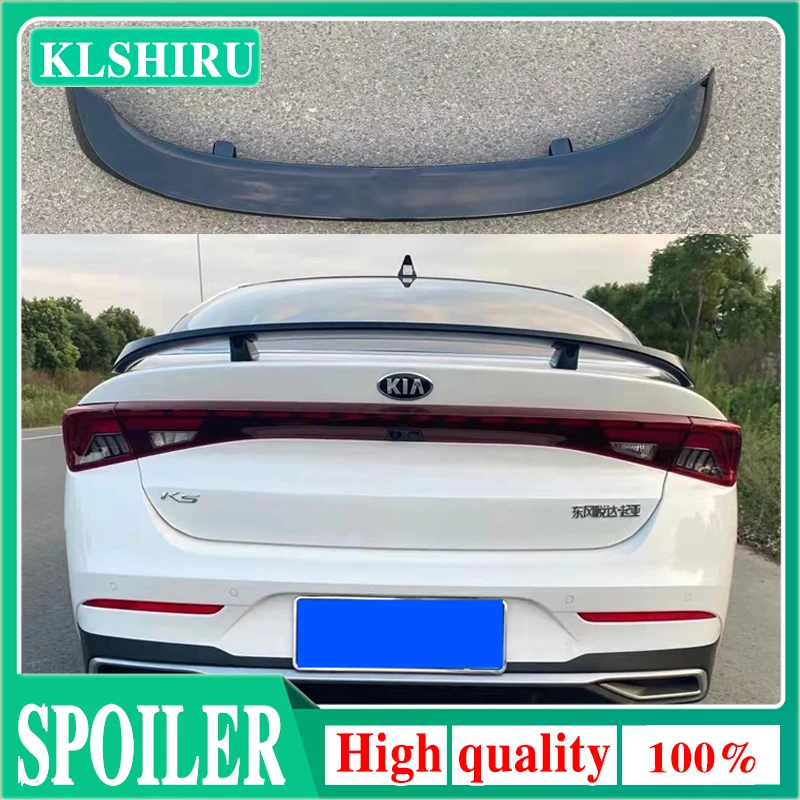 For Kia K5 Optima DL3 2020 GT Rear Trunk Lid Boot Spoiler Wings ABS Plastic Black White Carbon Car Tuning Accessories Parts
