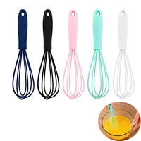 egg beater kitchen silicone manual whisk mini cream stirrer egg beater agitator milk frother cooking baking gadgets cook blender