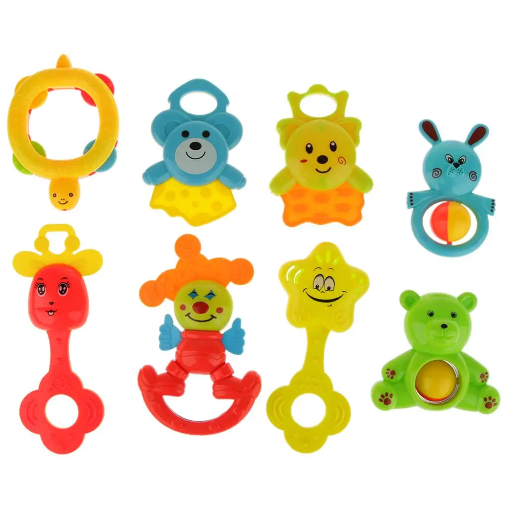 

8Pcs Baby Handbells Child Education Toy Shaking Kids Music Toys