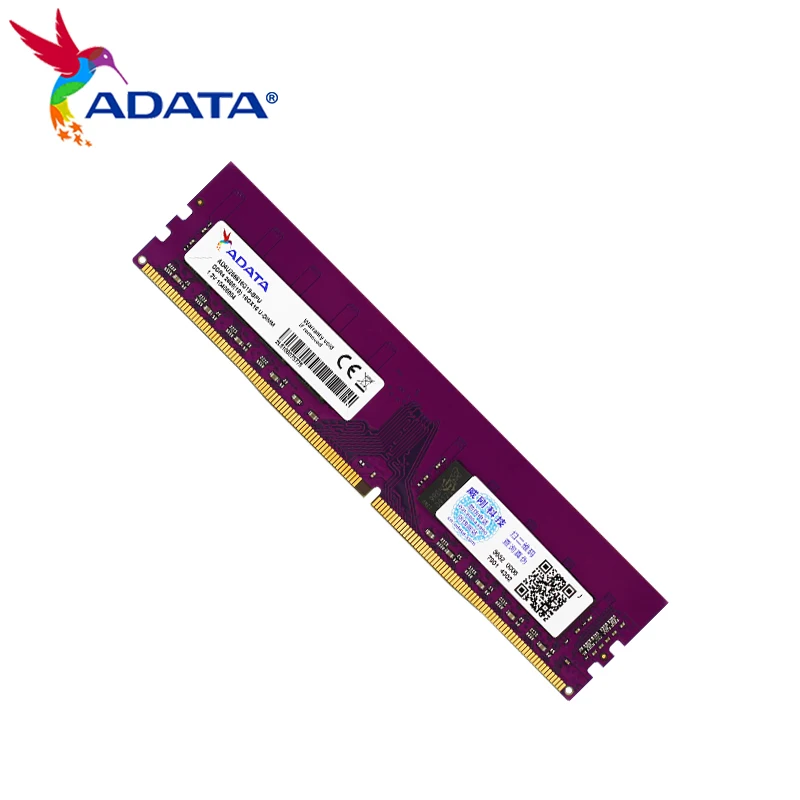 Оригинальная память ADATA Desktop Memoria RAM DDR4 2666 МГц 4 ГБ 8 VLP U-DIMM 288 Pin случайный доступ