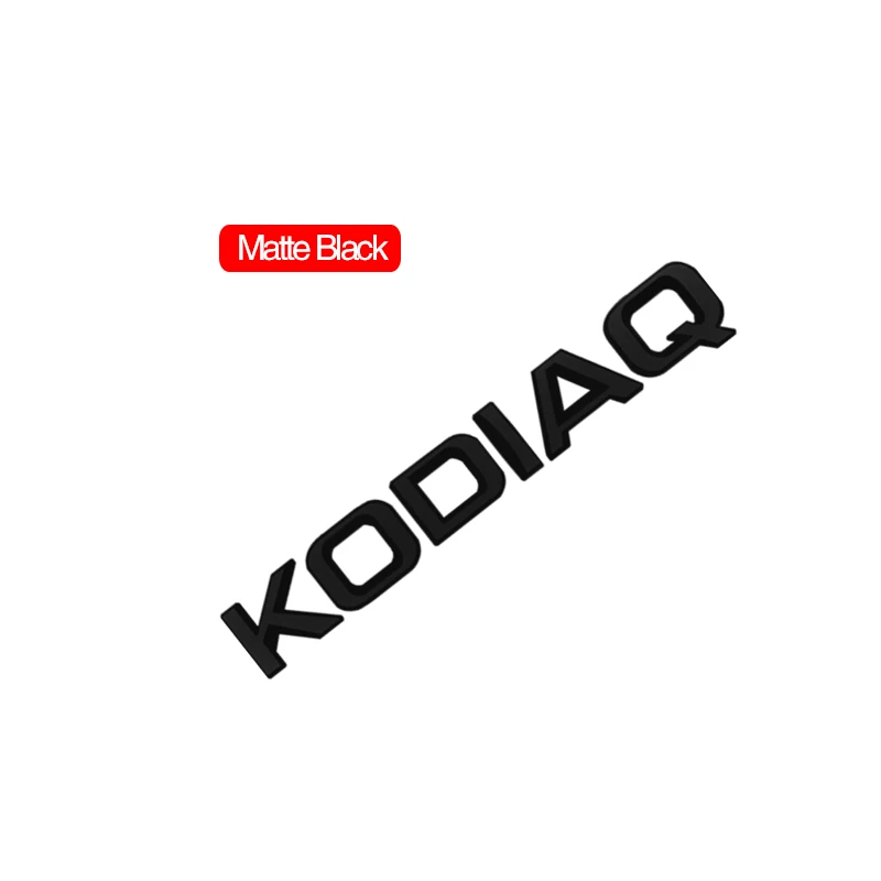 

Автомобильная эмблема, наклейки на корпус для Skoda KODIAQ, глянцевые черные матовые черные автомобильные аксессуары