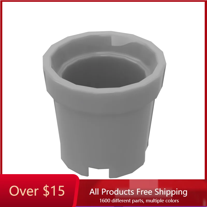 

10PCS MOC Bricks 18742 Flower Pot For Building Blocks Parts DIY Construction Classic Brand gift Toys For kid