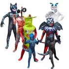 Костюм для косплея на Хэллоуин с мультяшным монстром, голова сирены, страшный Забавный комбинезон для еды бананов, одежда для детей, комбинезон для мальчиков с сумасшедшим Чейзом