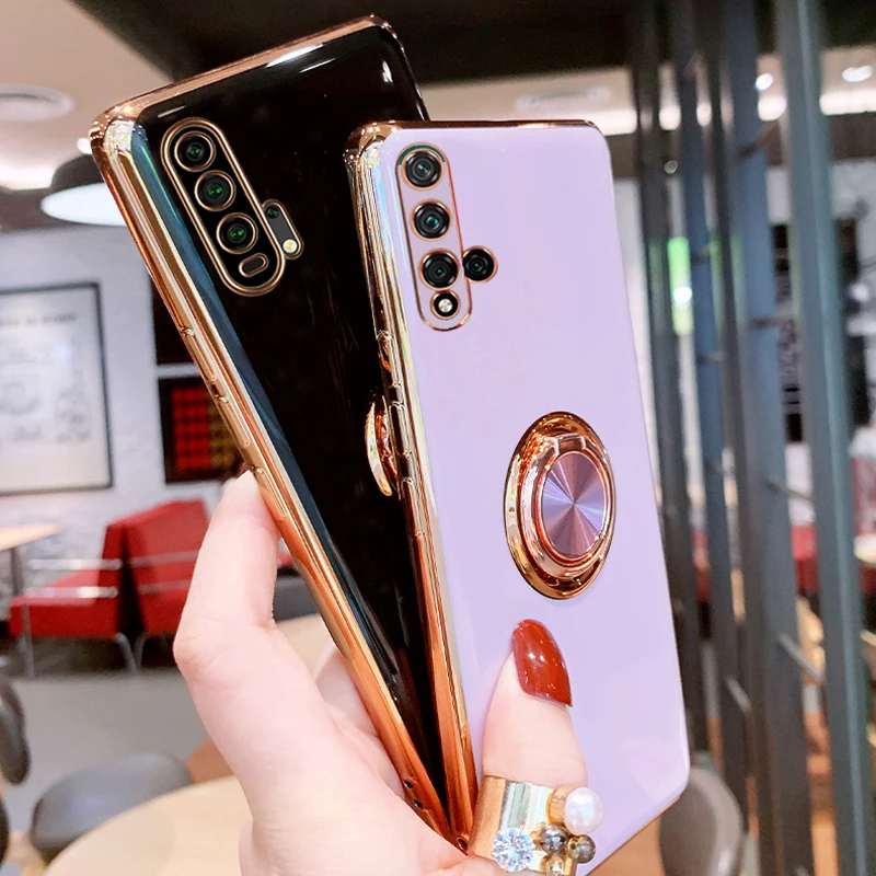 Магнитный чехол с кольцом-подставкой для Huawei Nova 5T Honor 20 Pro P30 P20 Mate P40 20pro | Мобильные