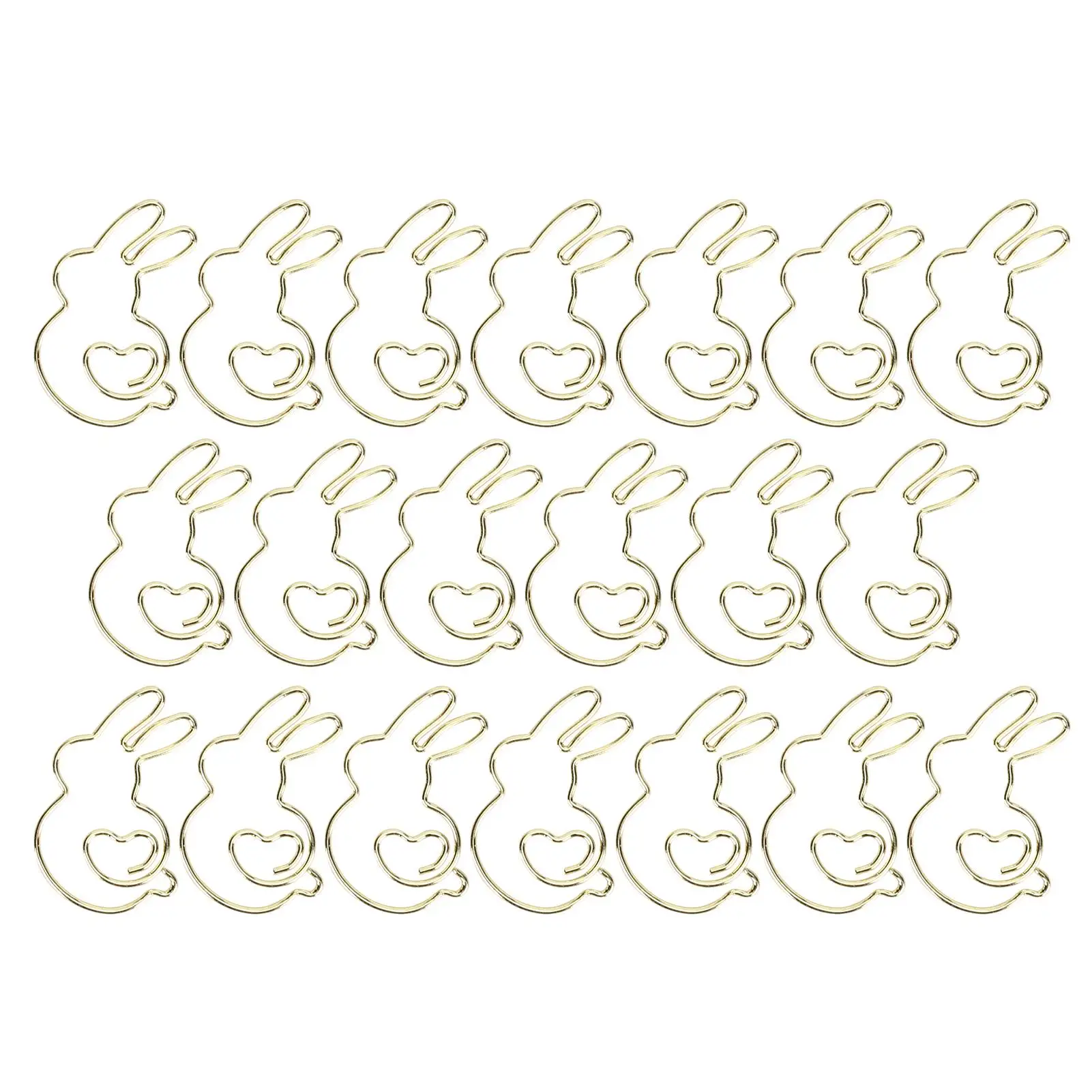 20 шт. милый кролик искусственная кожа золото и розовое для офисных документов