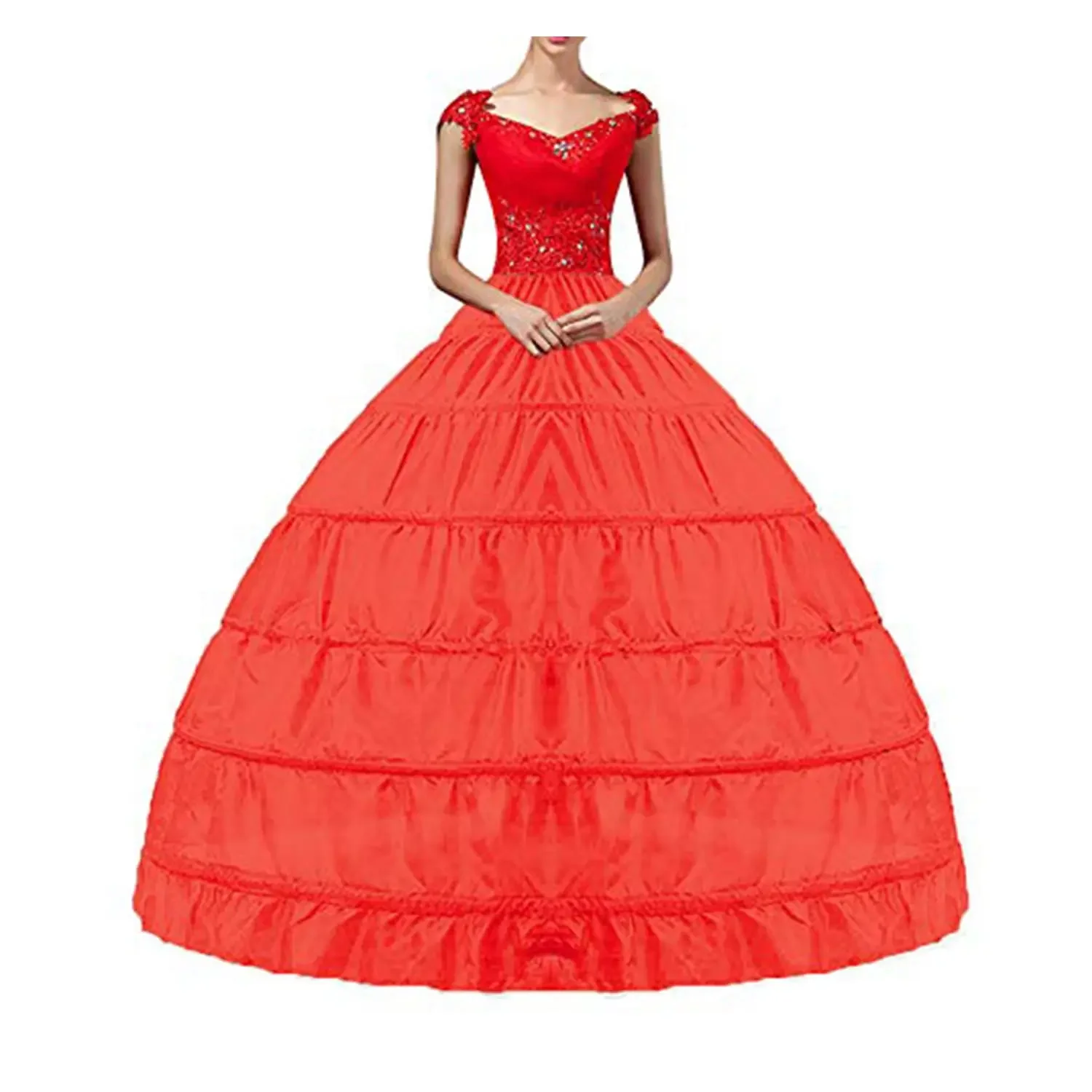 Женские кринолиновые обручи нижние юбки юбка-комбинация длиной до пола нижняя