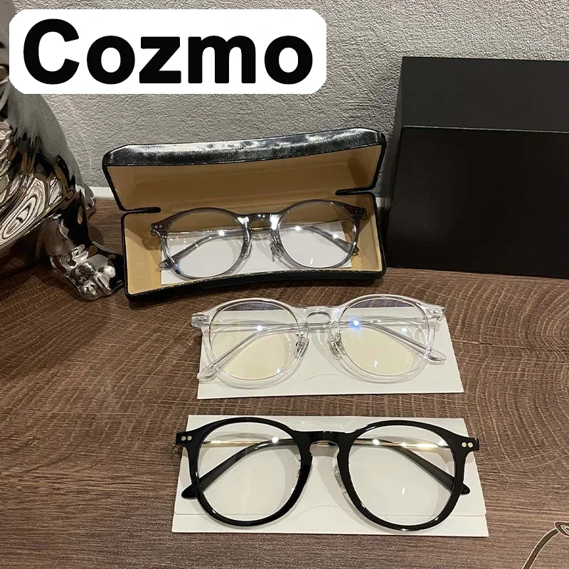 

Cozmo GENTLE YUUMI Glasses For Men Women Optical Lenses Eyeglass Frames Eyewear Transparent Blue Anti Light Luxury Brand Monst