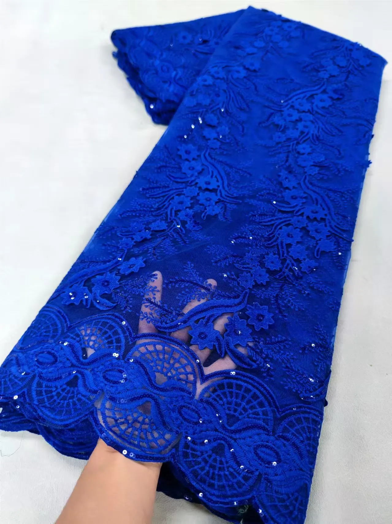 Кружевная ткань 3D высокое качество 2024 африканский гипюр кружевная вышивка