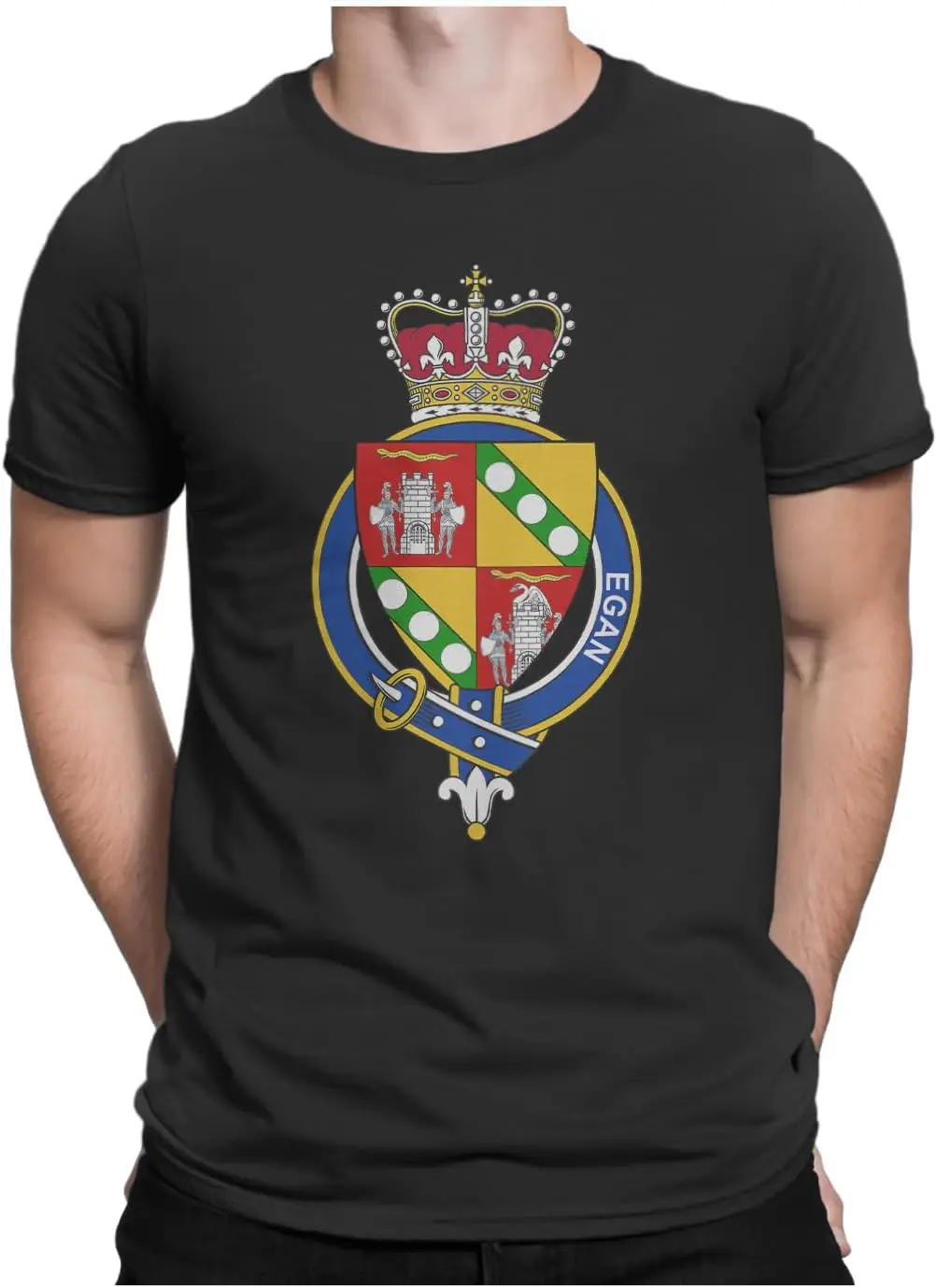 Мужская футболка с ирландскими подвязками