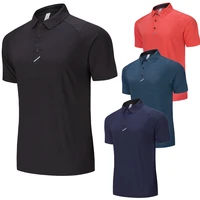 golf tennis shirts button good quick dry leisure badminton short sleeves outdoor gym lapel running training fashion poloshirts