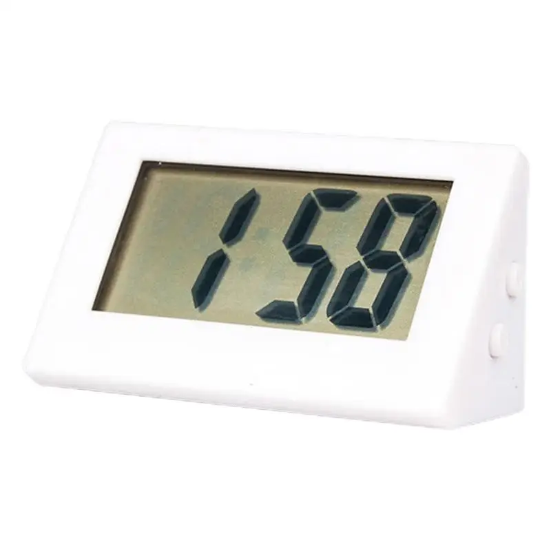 Silent Operation Tiny Electric Clock Liquid Crystal Thin Digital Clock Electronic Clock Button Battery For Home