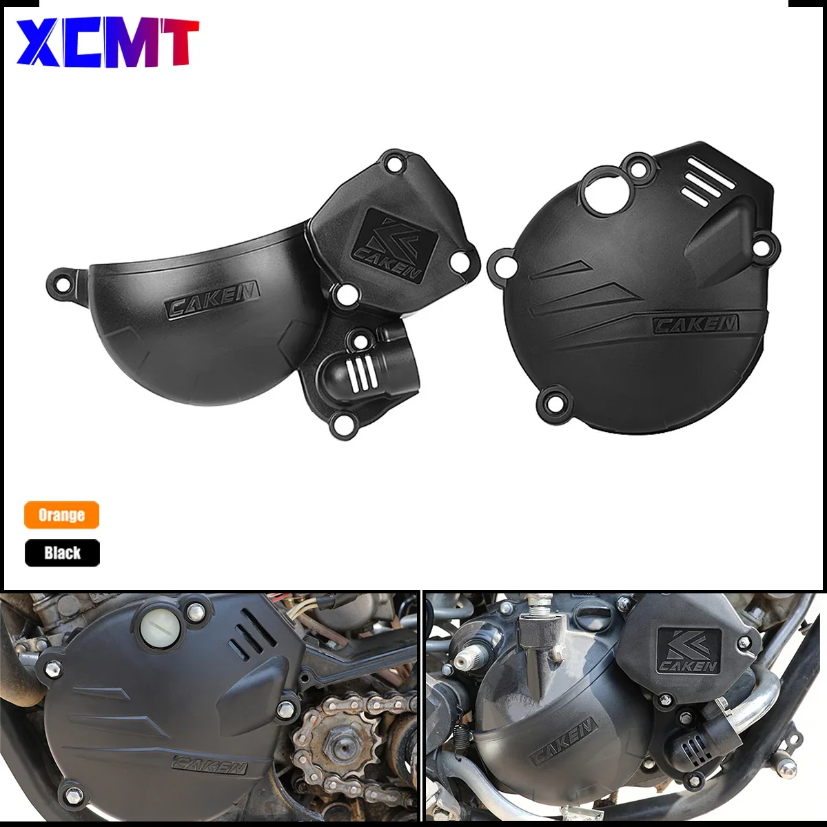 Мотокросс для Hengjian HJ250h-R оранжевый черный защита сцепления зажигания крышка 2T HJMOTO