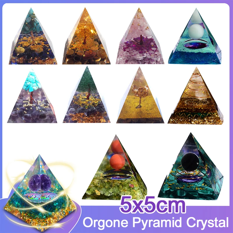 Энергетический генератор ОРГОН пирамида аметист перидот лечебный хрустальный