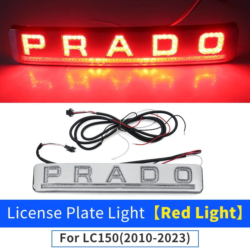 

Держатель номерного знака для Toyota Land Cruiser Prado 150 2010-2023 2022, декоративная лампа LC150 FJ150, внешние аксессуары