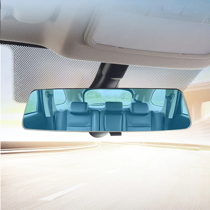 

Универсальное автомобильное безграничное полноэкранное большое зеркало обзора 3000R изогнутое широкоугольное изогнутое синее зеркало 280 мм зеркало заднего вида