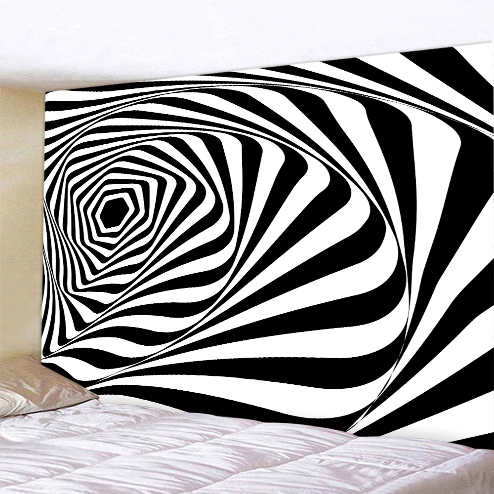 

Abstract Swirl Home Decor Tapestry Hippie Boho Wall Hanging Bedroom Wall Decor Backdrop Cloth Sheet