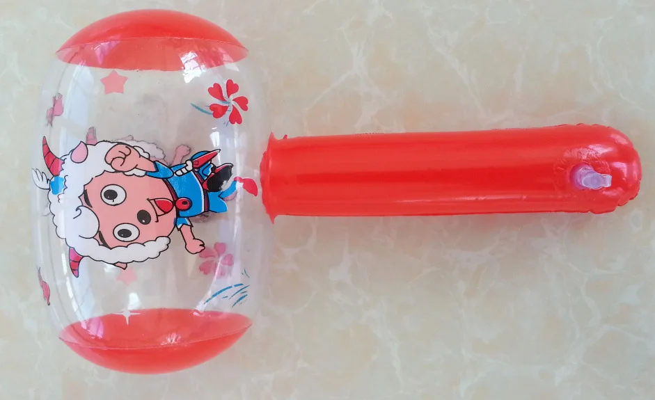 Недорогой мультяшный надувной молоток с колокольчиком 3 шт. |